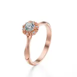 Pierścionek z różowego złota z diamentami AJPZ_082